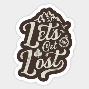 Let's Get Lost Sticker